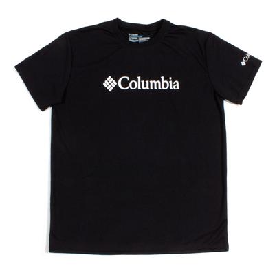 Мужская футболка Columbia Black Tech Trail с графическим принтом