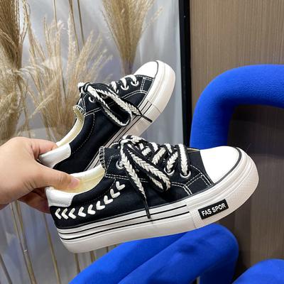 Низкие парусиновые кеды детские весенне-осенние новые Maihui на плоской подошве нишевые повседневные туфли универсальные кеды