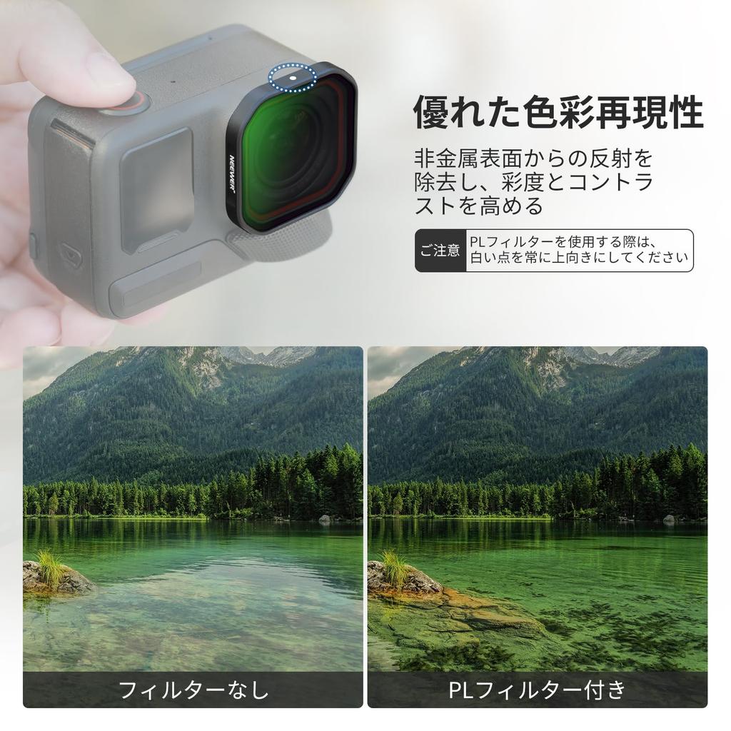 Набор фильтров NEEWER ND для Insta360 ACE, 4 шт., поляризационный фильтр нейтральной плотности для объектива экшн-камеры Snap-on PRO, фильтр PL/ND8/ND16/ND32, фильтр,