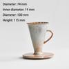 Ceramic Pour Over Coffee Dripper, Reusable Manual Coffee Filter Cone for Hand Brewing