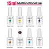 ROSALIND 15ML Base Top Matt Coat For Nail Gel Polish Soak Off Primer Magic Remover Builde Lacquer Gel Nail Art Salon Manicure