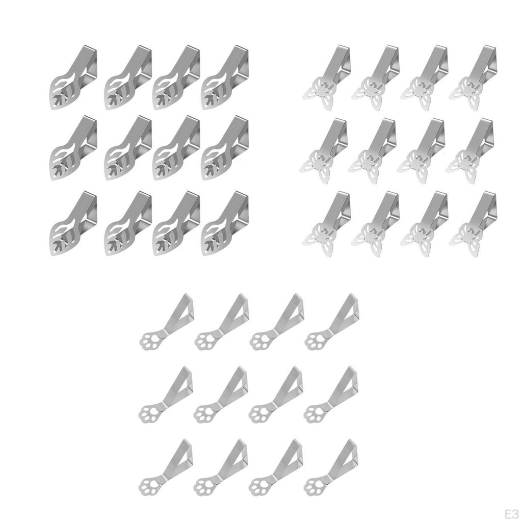 12 Pieces Picnic Tablecloth Clips Table Cloth Holders Premium Cover Clamps for Dining