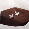 Simple Butterfly Earrings for Women with Cute Sweet Girly Temperament and Small Personality Earrings