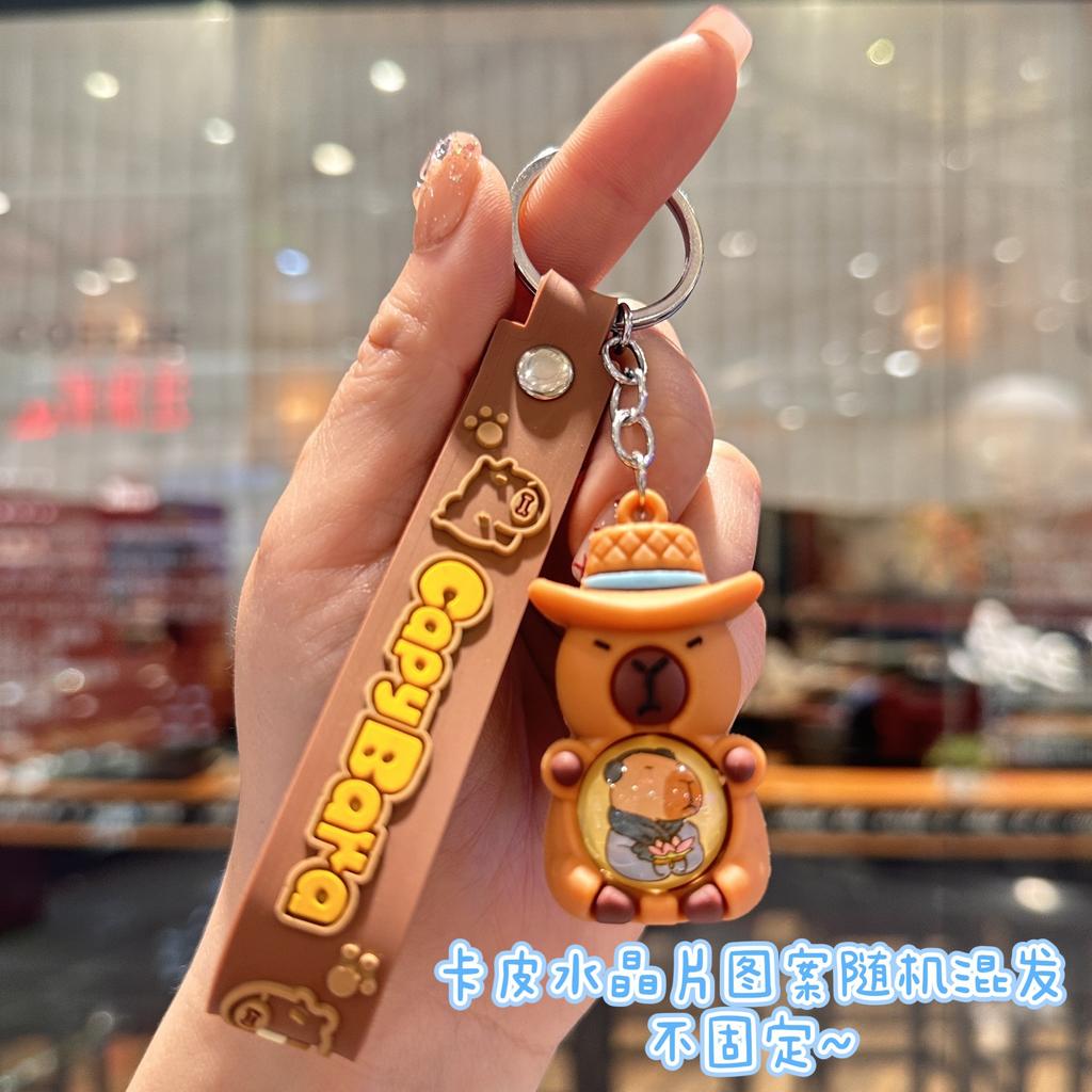 Cartoon Keychain Pendant, Wooden Stick Figure, Key Chain, Blind Box, Tide Play Pendant.