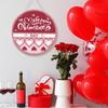 Door Hanging Sign Valentine's Day Heart-Shaped Door Pendant Exquisite Love Tag for Home Holiday Decoration