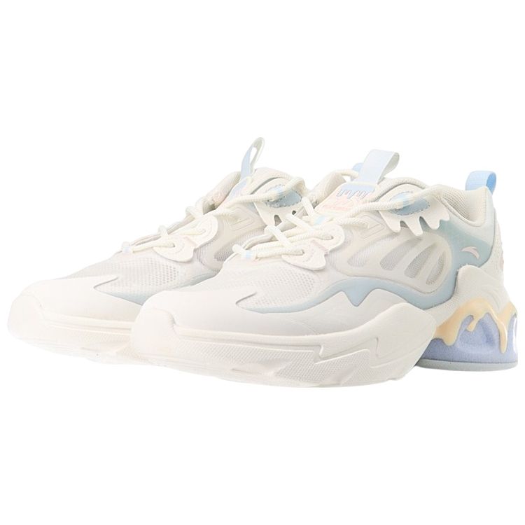 Anta Кроссовки женские Millennium 2.0 Shock Absorbing Non-Slip Reathable Dad Shoes White Blue Pink 122128896-6