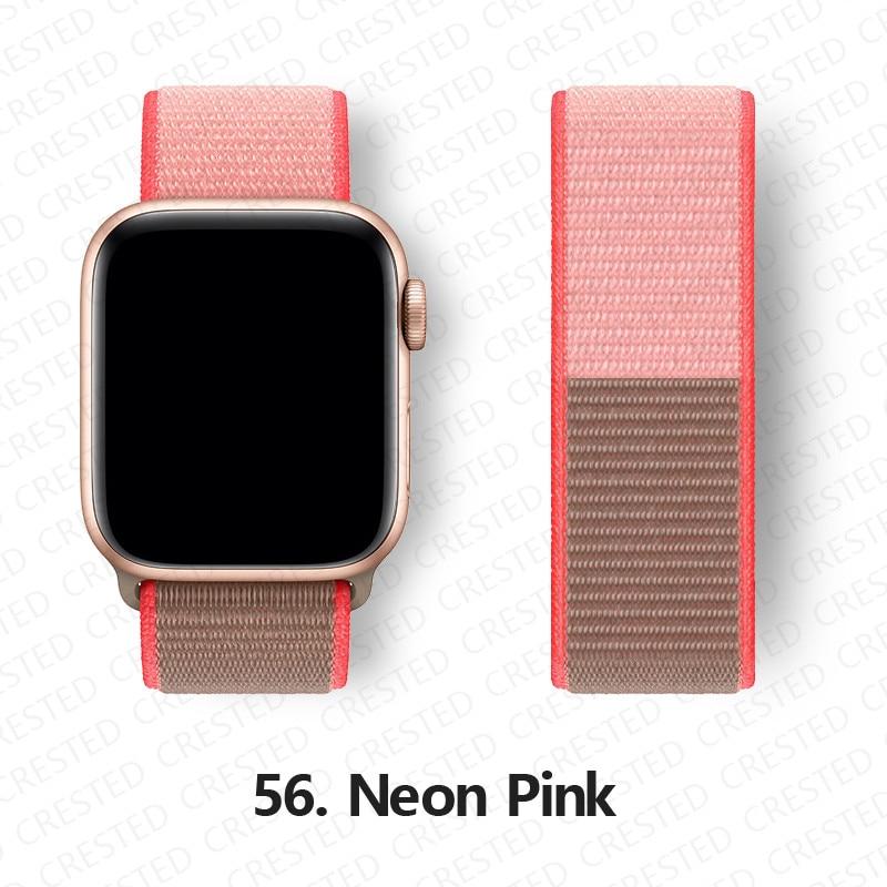 Нейлоновый ремешок для Apple, ремешок для часов 44 мм, 40 мм, 42 мм, 38 мм, браслет для умных часов, ремень, спортивный браслет-петля, iWatch series 3, 4, 5, 6, se, ремешок