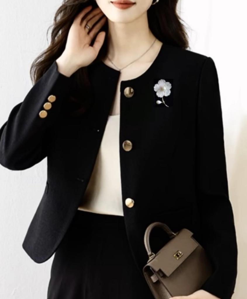 Жемчуг вишневый цвет циркон натуральный ракушка цветок подарок для женщин, например, входной сундук Поставляется с подарочным футляром брошь, корсаж, свадьбы,