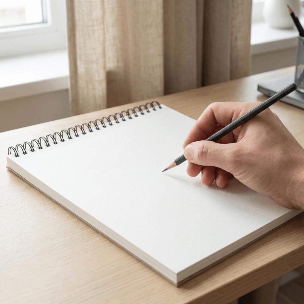 Up Turning Loose-Leaf Sketchbook Taking Notes Memo Notepad Portable Hand Ledger Office