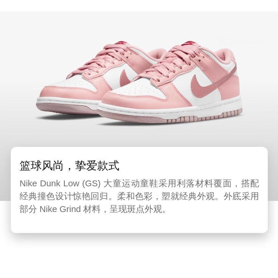 Nike Dunk Low Розовый Вельвет GS DO6485-600