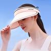 Шляпа для защиты от солнца для женщин летом, УФ-защита, шляпа от солнца с открытым верхом, уличная шляпа от солнца с закрытием лица, шляпа от солнца, делающая лицо маленьким
