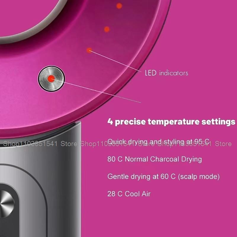 Суперавтоматический контроль температуры Фен для волос Leafless Фен для укладки волос Инструмент с отрицательными ионами Постоянный анион Электрические фены для волос