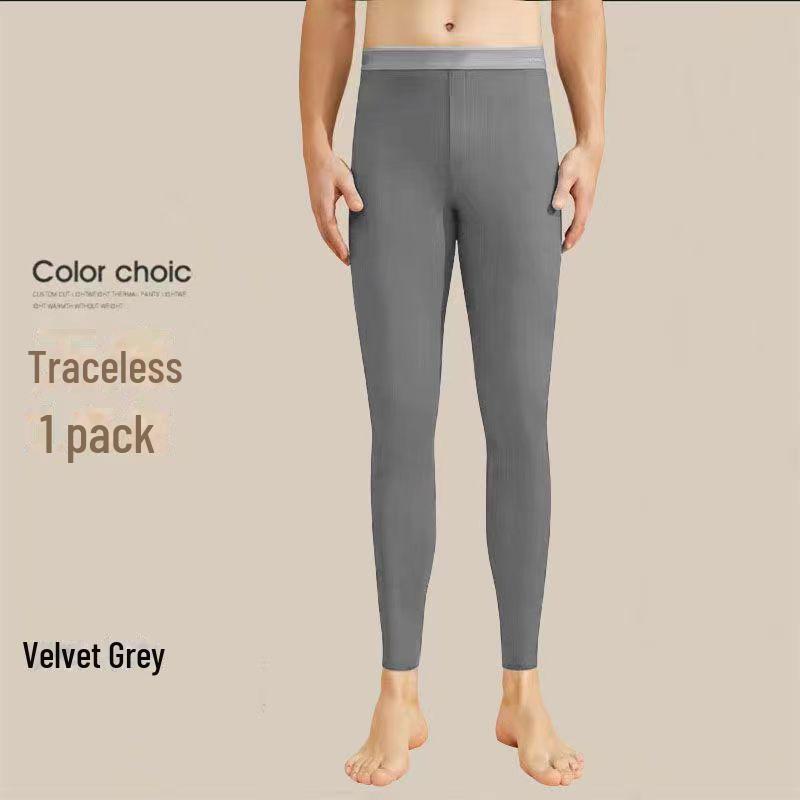 Мужские двухсторонние теплые леггинсы из немецкого бархата - осенние утолщенные брюки из бархата с функцией самонагрева