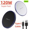 120W Fast Wireless Charger iPhone for 15 14 13 12 Max XR X Induction Wireless Charging Pad For Samsung S22 S21 S20 S10 9 Note