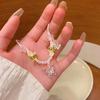 Жемчужное ожерелье с бабочкой Женское Высококлассное Легкое Роскошное Цепочка для свитера Осенне-зимние аксессуары