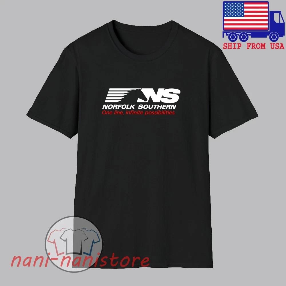 Железная дорога Norfolk Southern Мужская Черная Размер S-5XL
