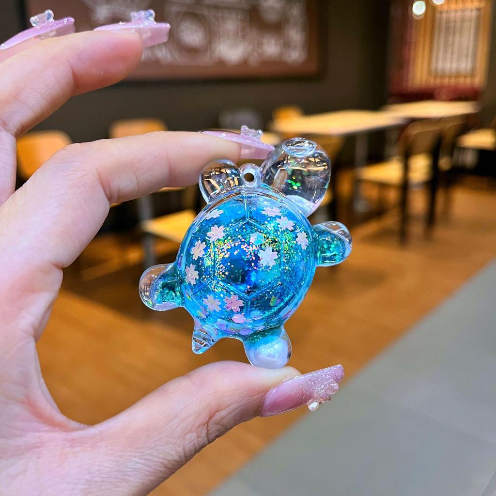 Diy Creative Table Toy Gift with Luminous Sand, Dazzling and Sparkling Turtle Ornaments