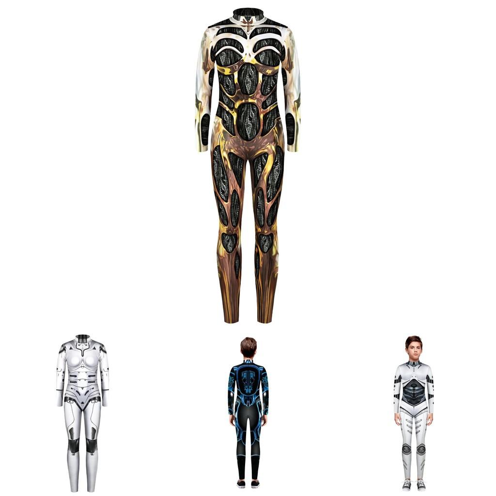 Костюм-боди на Хэллоуин с эластичностью и 3D-печатью брони
