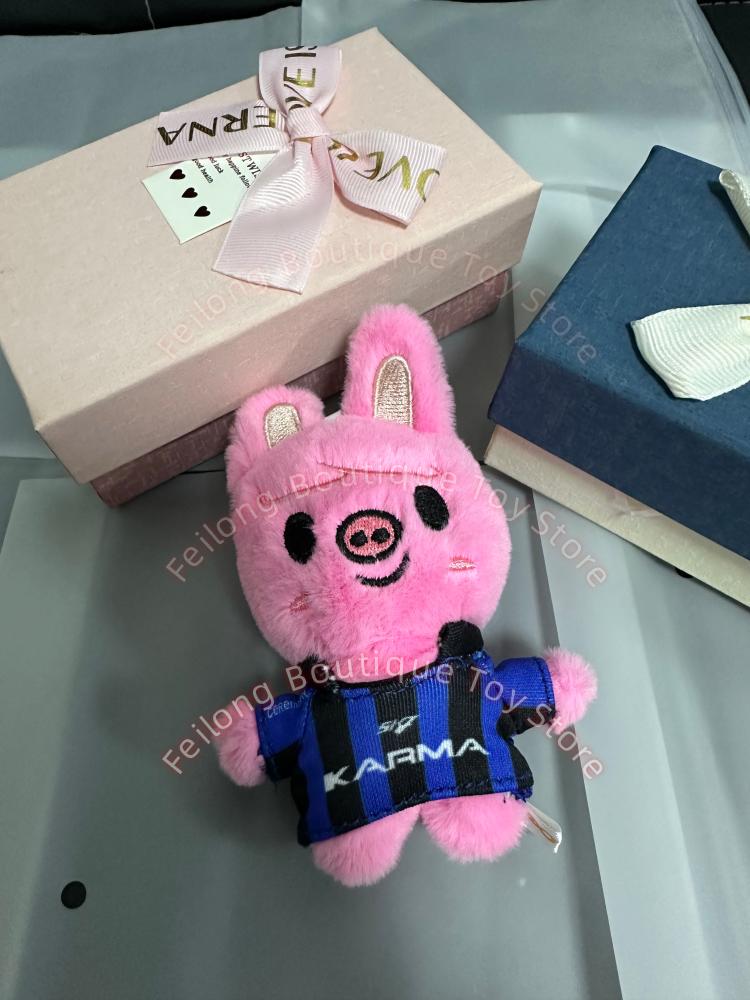 In-Stock Skzoo Plush Keychain Set Stray Kids Karma Album Edition Soft Stuffed Animal Keychains K-Pop Fan Collectible Decorations