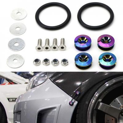 Неоновый Хром JDM Быстросъемные Крепежи Для Автомобильных Бамперов Багажника Крыльев Крышек Люков