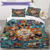 One Piece Pattern Bedding uilt Set uilt Cover Pillowcase Home Decoration Birthday Gift (1 * duvet cover + 2 * pillowcase without core)