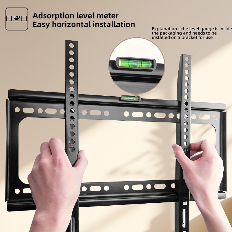 Fixed TV Wall Mount Bracket for 26-63 Inch Screens, Metal, VESA Mount 400x400mm,Load-Bearing 50Kg/110lb Secure Mounting for Home
