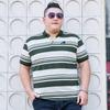 Летняя футболка больших размеров для полных мужчин с короткими рукавами, футболка с половиной рукавов, рубашка-поло среднего возраста с воротником, очень большая