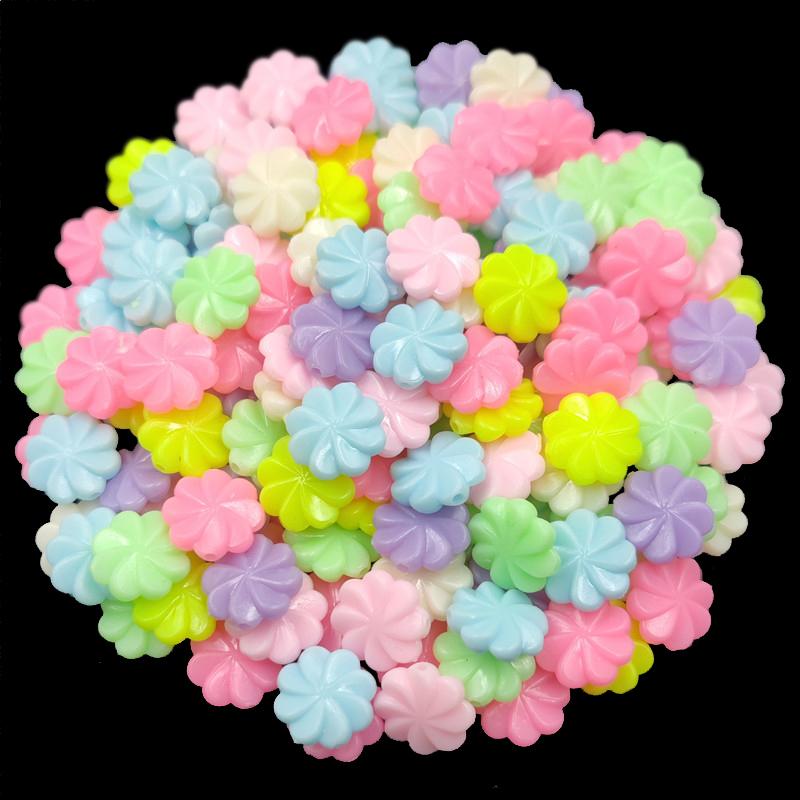 200 шт. Цветочная звезда DIY ремесла свободные бусины для изготовления ювелирных изделий ярких цветов кулон ожерелье браслет