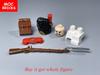 MOC Кубики Военные Фигурки Серия Наполеоновских Войн Строительные Блоки Средневековый Французский Драгун Британские Солдаты Оружие Кубики Игрушки