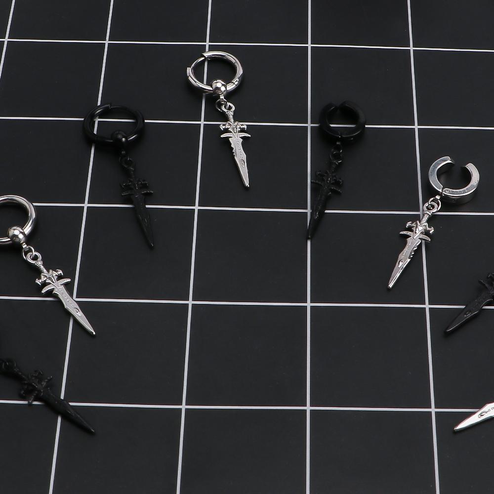 Сталь для женщин украшения для ушей крест мужские зажимы для ушей серьги-манжеты клипсы корейские серьги-гвоздики