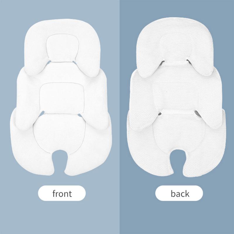 Simple Solid Color Newborn Baby Stroller Seat Cushion Pushchair Mat Safety Protection Pad Car Mattress Infant