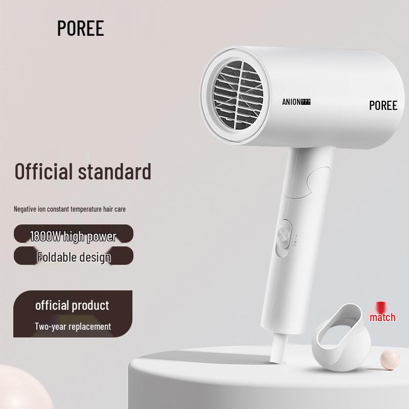 Flyco Мощный складной фен с отрицательными ионами для быстрой сушки без повреждений