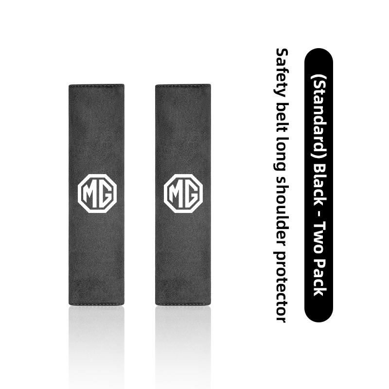 Car Suede Seat Belt Shoulder Pad Cover Accessories For MG 7 6 5 ZS MG4 EV ONE Cyberster HS MG3 EZS GT GS 3SW MARVEL R Scorpio UYE5
