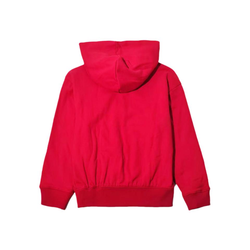 adidas Худи Originals Мягкое, приятное для кожи, удобное, дышащее, с капюшоном, красное, детские худи JM5864