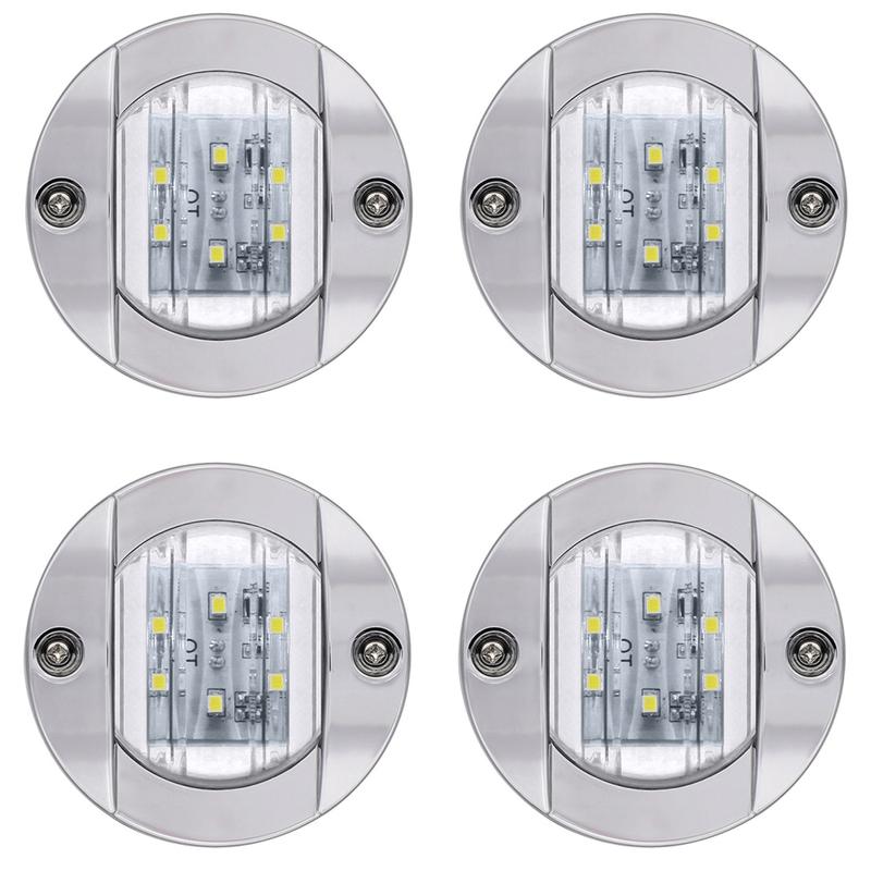 4pcs 12V LED Boat Interior Light for Boat Deck LED Transom Mount Light LED Boat Lights Universal