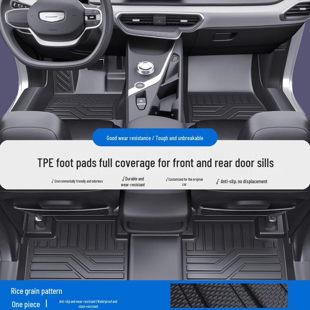 Комплект ковриков и накладок на пороги из ТПЭ с полным покрытием для серии Geely Geometry