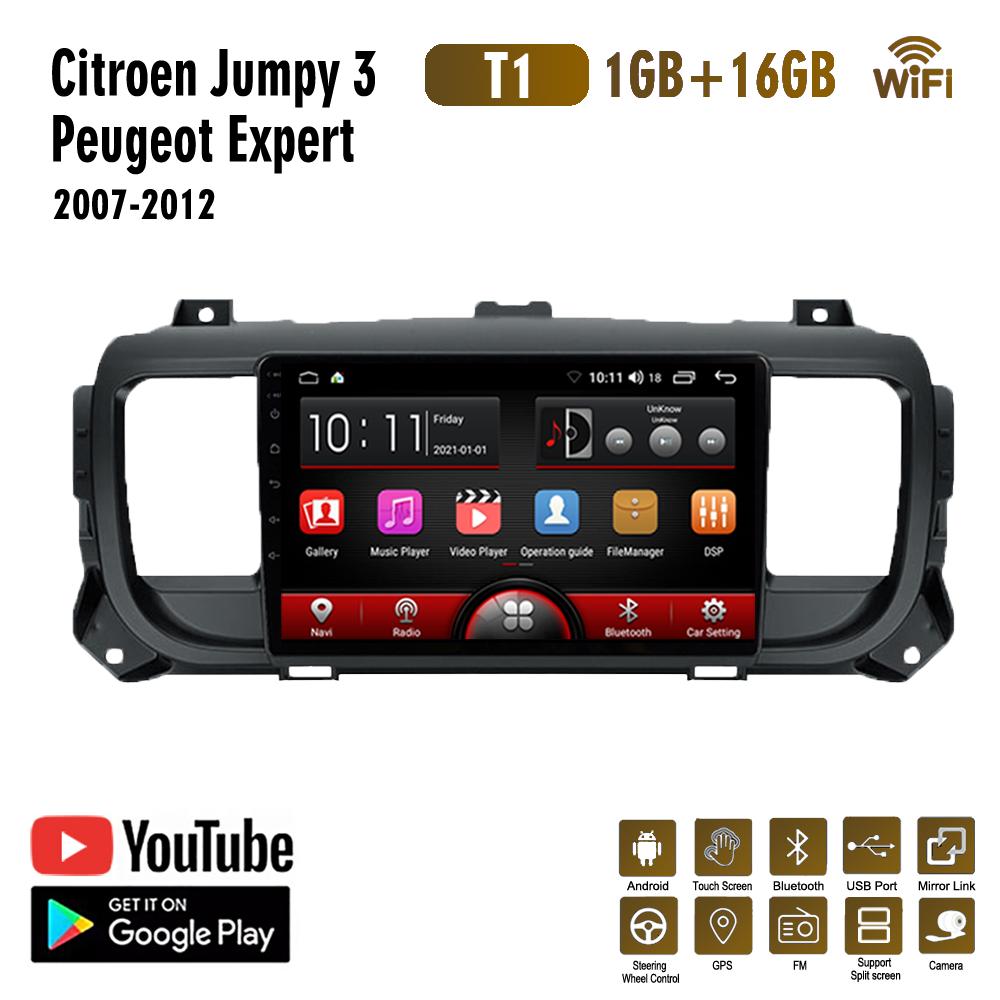For Citroen Jumpy 3 SpaceTourer 2016-2021 For Peugeot Expert  2016-2021 Car Radio Multimedia Video Player Navigation GPS Android Carplay 2+32GB