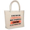 Sac de plage - PLANETEE - Chaïma Parfaite - Isotherme souple - Coton imprimé France - Beige
