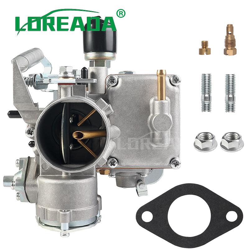 Electric Choke 34 Pict-3 Carburetor W/Gasket For VW Beetle Bug Bus Thing Karmann Ghia Squareback Transporter Dual Port 12V 1.6L