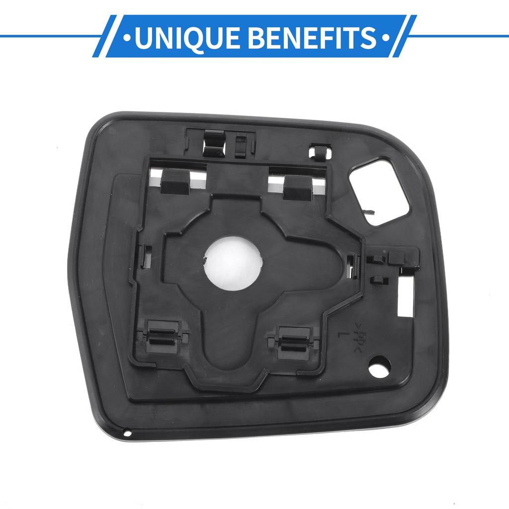 Motoforti Door Wing Left Driver Side Unheated Mirror Glass Replacement for Toyota PREVIA Estima 2000-2006