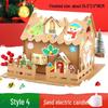 DIY Christmas Igloo Cookie House Kit for Kids with Reindeer Stickers