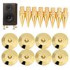 Audio Equipment Spikes 8 M6 x for Speaker Noise Stand Base Speaker Vibration Damping Parts Insulators, Pairs, Copper, 36mm, Reduction, Isolation,
