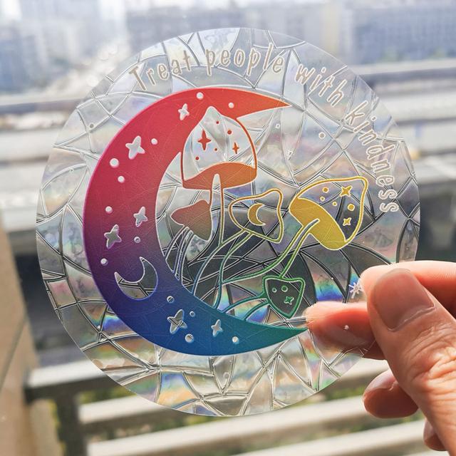 3D Радуга, ловец солнца, наклейки на стену, ловец света, ПВХ оконная пленка, самоклеящаяся наклейка, наклейка на мотоцикл, ПВХ пленка, домашний декор
