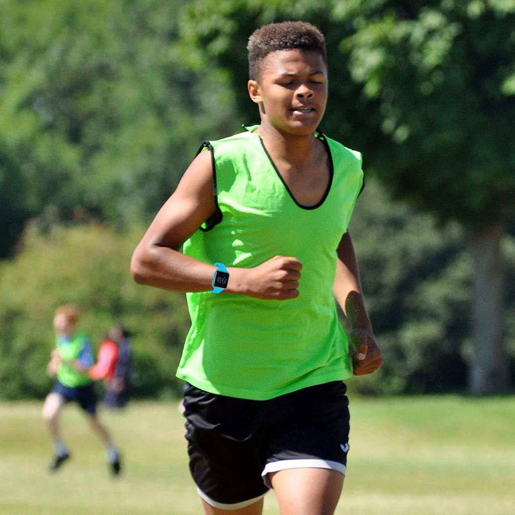 Smart Watch Children Digital Watch Boys Activity Meter Kids 5ATM Waterproof Rechargeable Sports Watch Pedometer Distance Alarm Clock Date Day Display