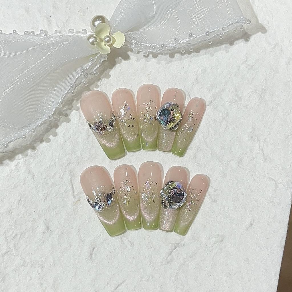 Clear Guava Spring Clear White Guava Smile Cat Eyes Color Gold Foil Sequins Wear Armor