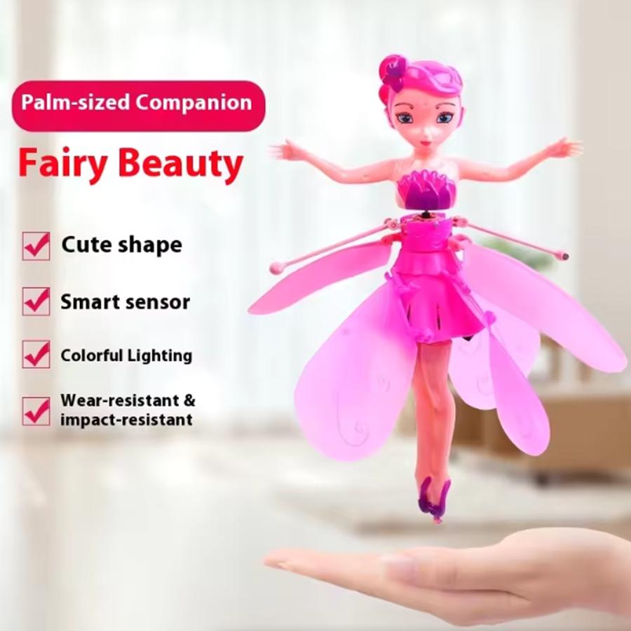 Kids Gesture Sensing Magical Flying Fairy Remote Control Electric Remote Control Toy Simulated Creative Princess Flying Toy