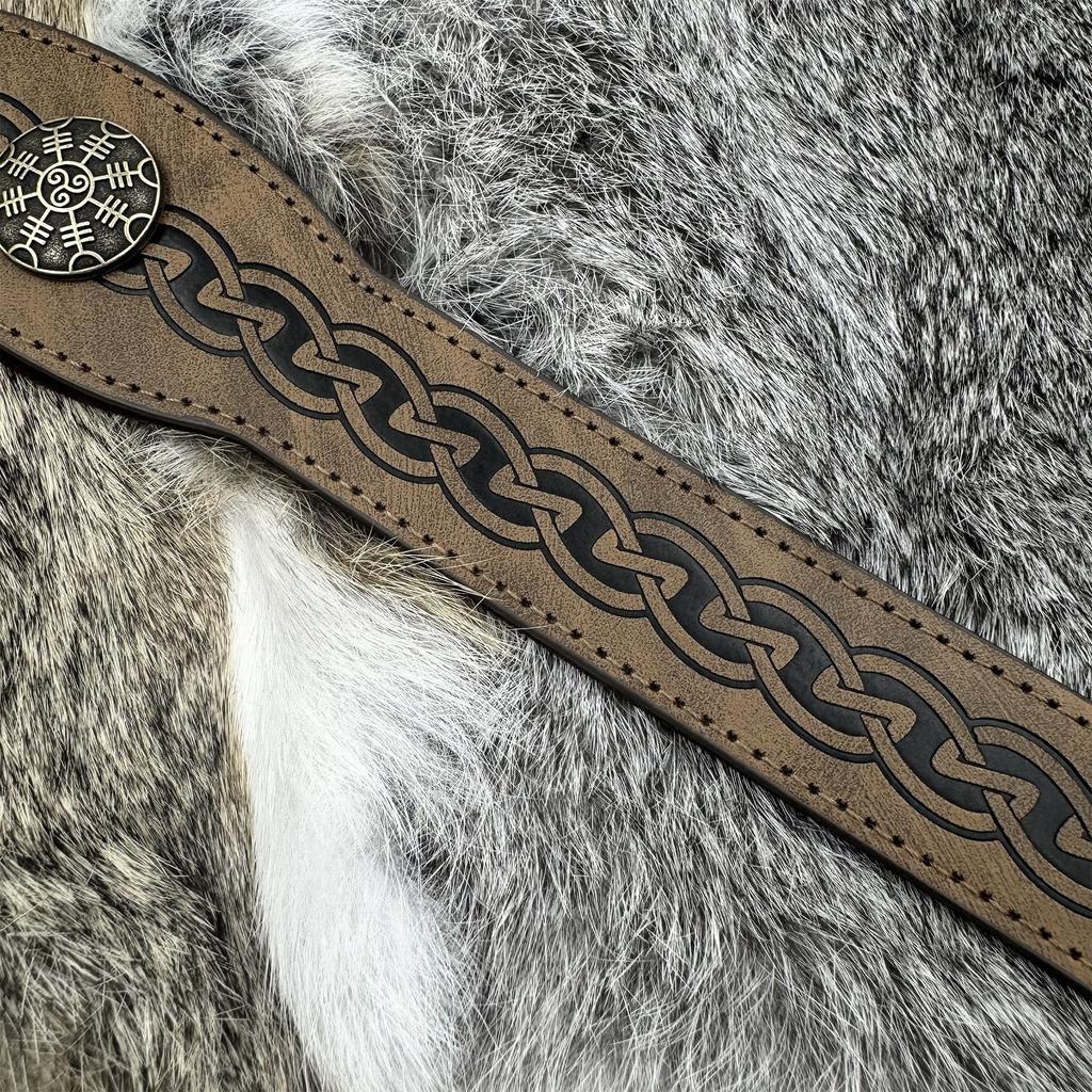 Medieval Headband Vintage Cosplay Viking Embossed Hairband for Men Cosplay Supplies Headband for Photoshoots and Stage