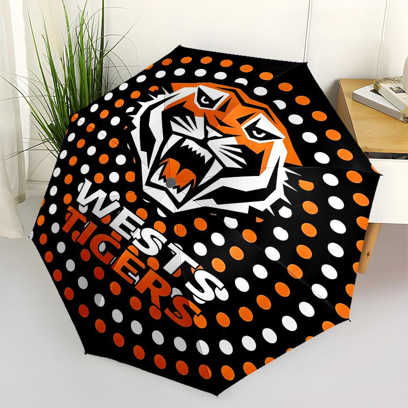 Tigers Wests Automatic Opening and Closing, 8 rib Structure Portable Umbrella, Suitable for Men and Women in All Seasons Perfect Gift for H