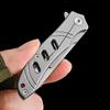 Small Folding Exacto Knife With 10pcs Extra Blades Keychain EDC Pocket Box Cutter Mini Replaceable Razor Blades Utility Knives