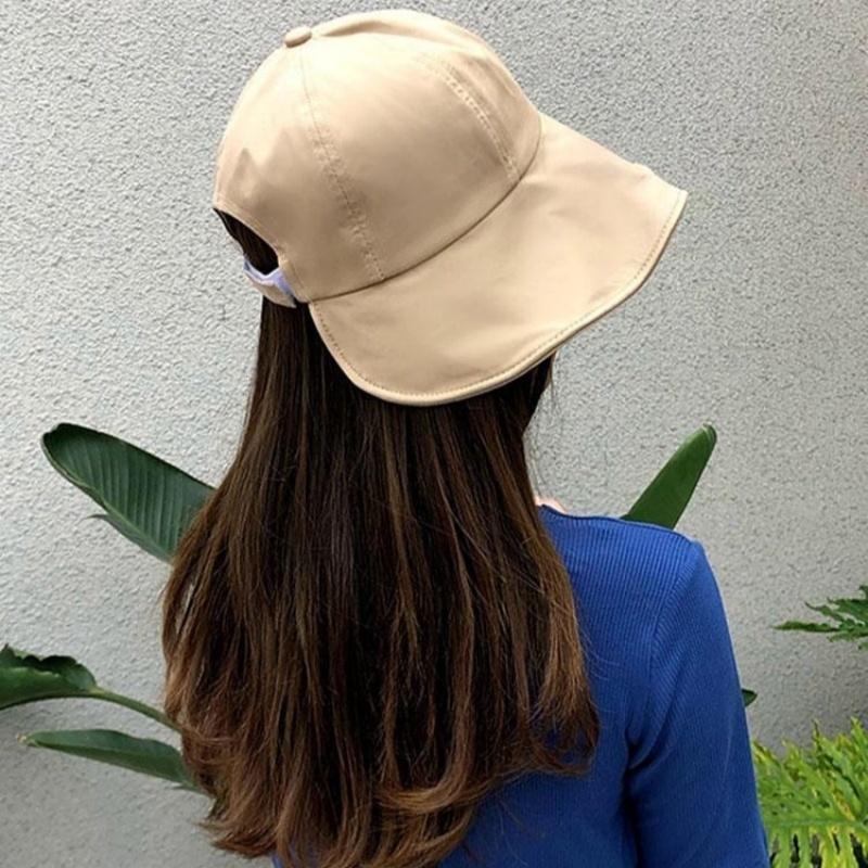 Women Sunhat Wide Brim Summer UV Protection Foldable Bucket Hat for Beach Vacation Outdoor Gardening